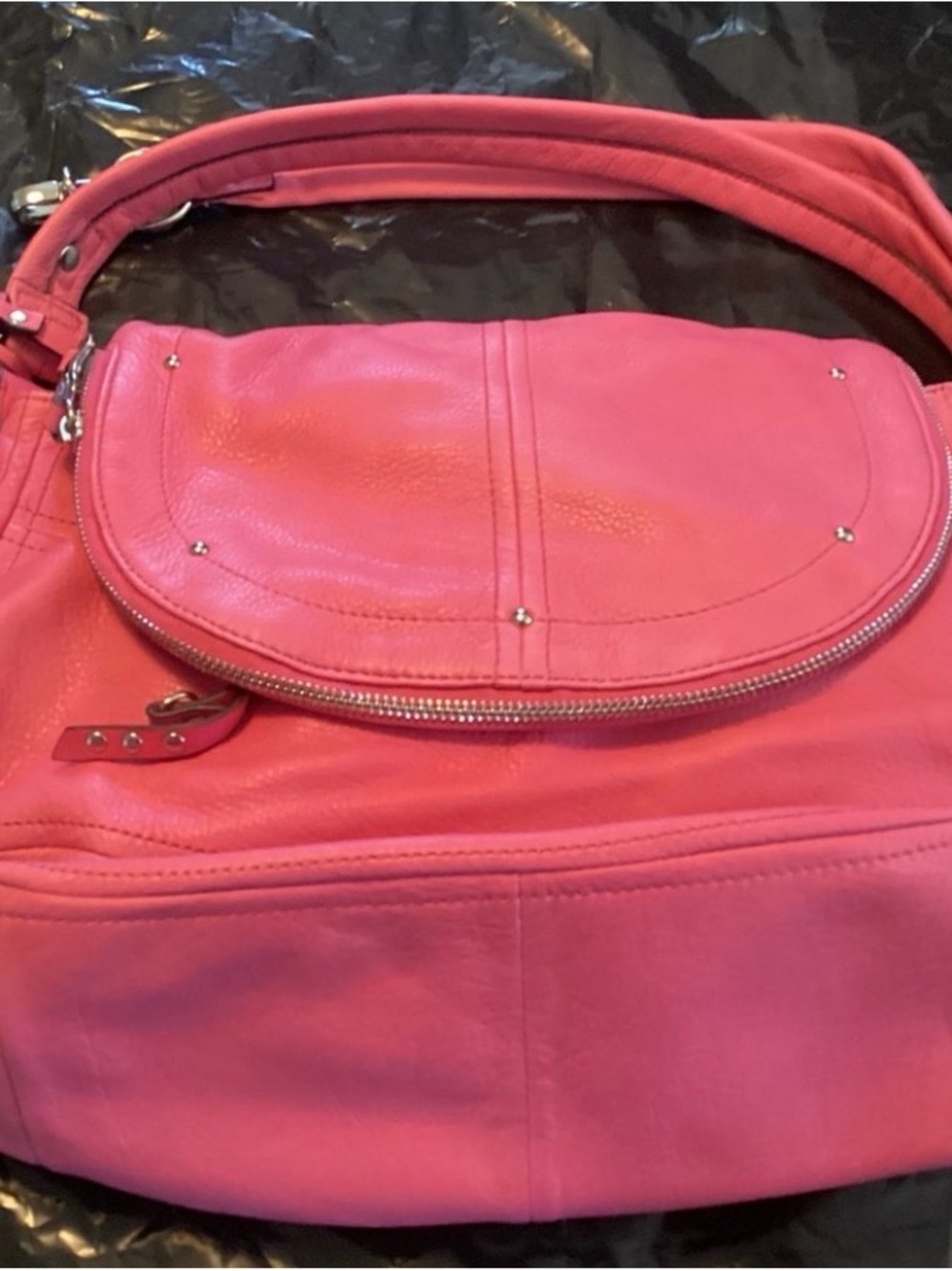 Women's Pink Leather Shoulder BagFor Cherabean Only!!!